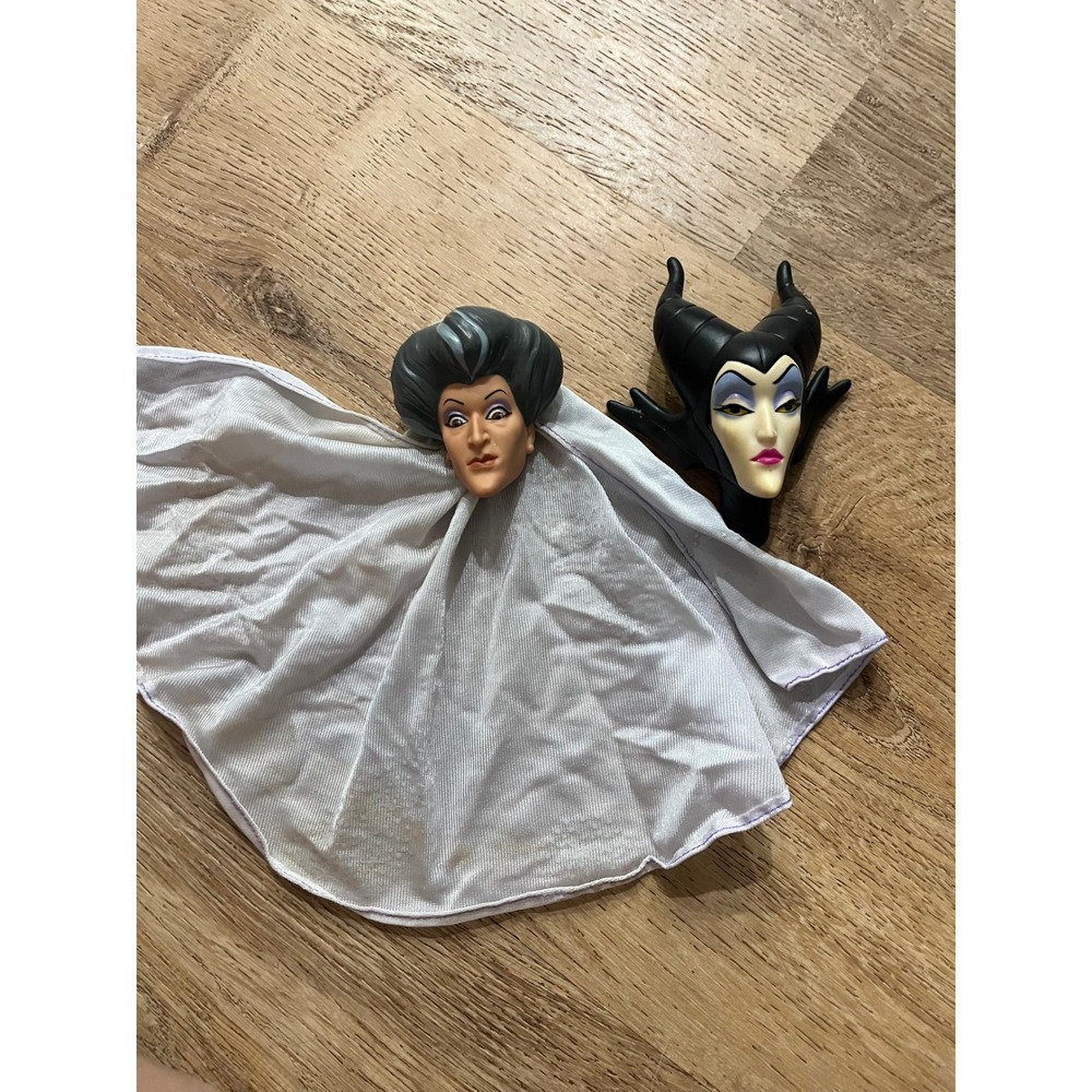 Disney Villains Maleficent Doll Heads BARBIE CINDERELLA Wicked Stepmother Doll